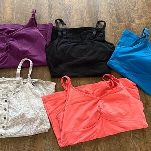 Lot of Bravado Target size large/36 D/E and 38 D/E Nursing Tanks